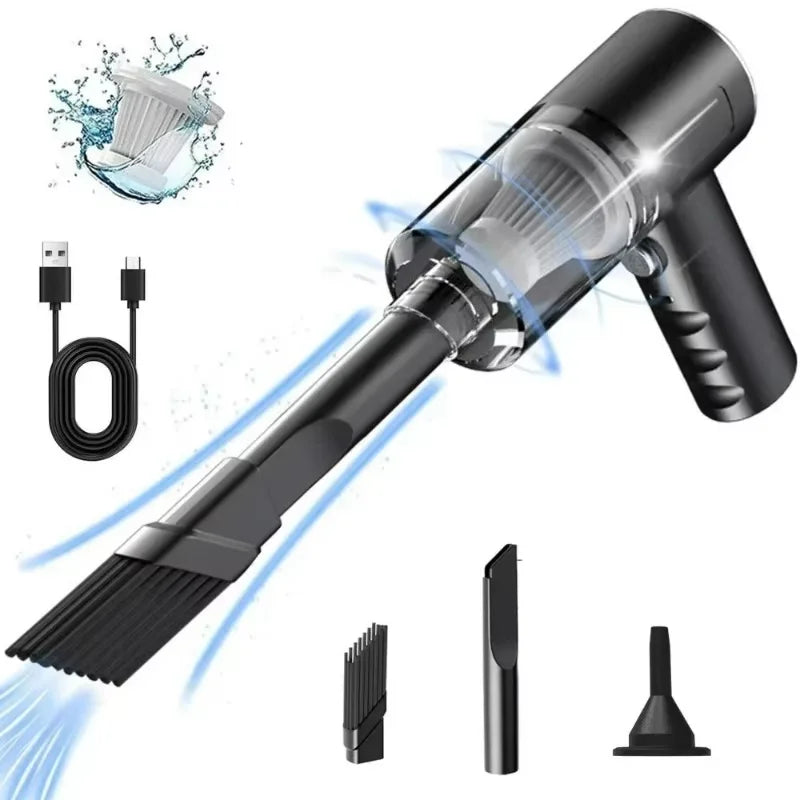 3 in 1 Integrated Suction and Blowing Vacuum Combination Vacuum Cleaner USB Charging Small Car Household Vacuum Cleaner